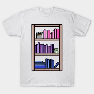 Subtle Bi Pride Bookcase T-Shirt